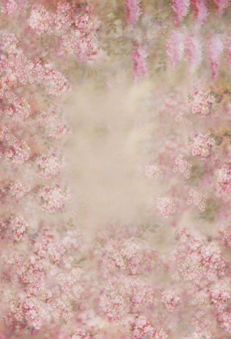 KonPon 5x6.5ft Colorful Fantasy Background Pink Painting Flower Backdrop for Photography Baby Shower Backdrop Maternity Shoots Newborn Photo Studio Background Seamless - Image 5